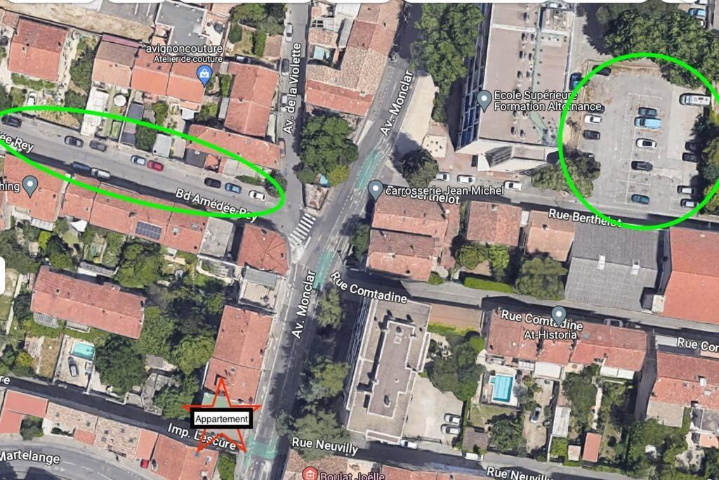 The Rooftop - Ac Clim - Wi-Fi - Parking Gratuit Dans La Rue أفينيون المظهر الخارجي الصورة